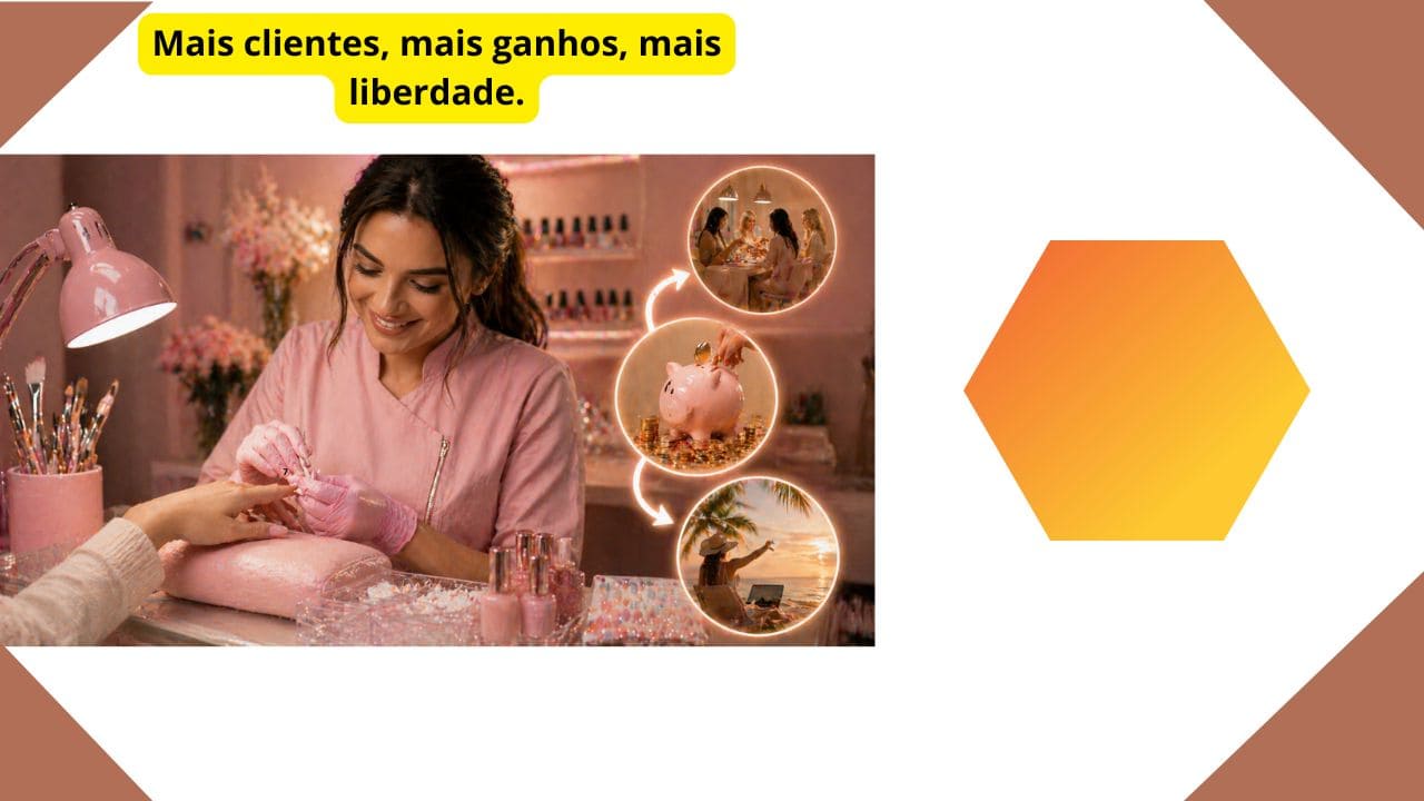 Mensagem motivacional destacando que conquistar mais clientes pode gerar aumento de ganhos e mais liberdade profissional e financeira.
