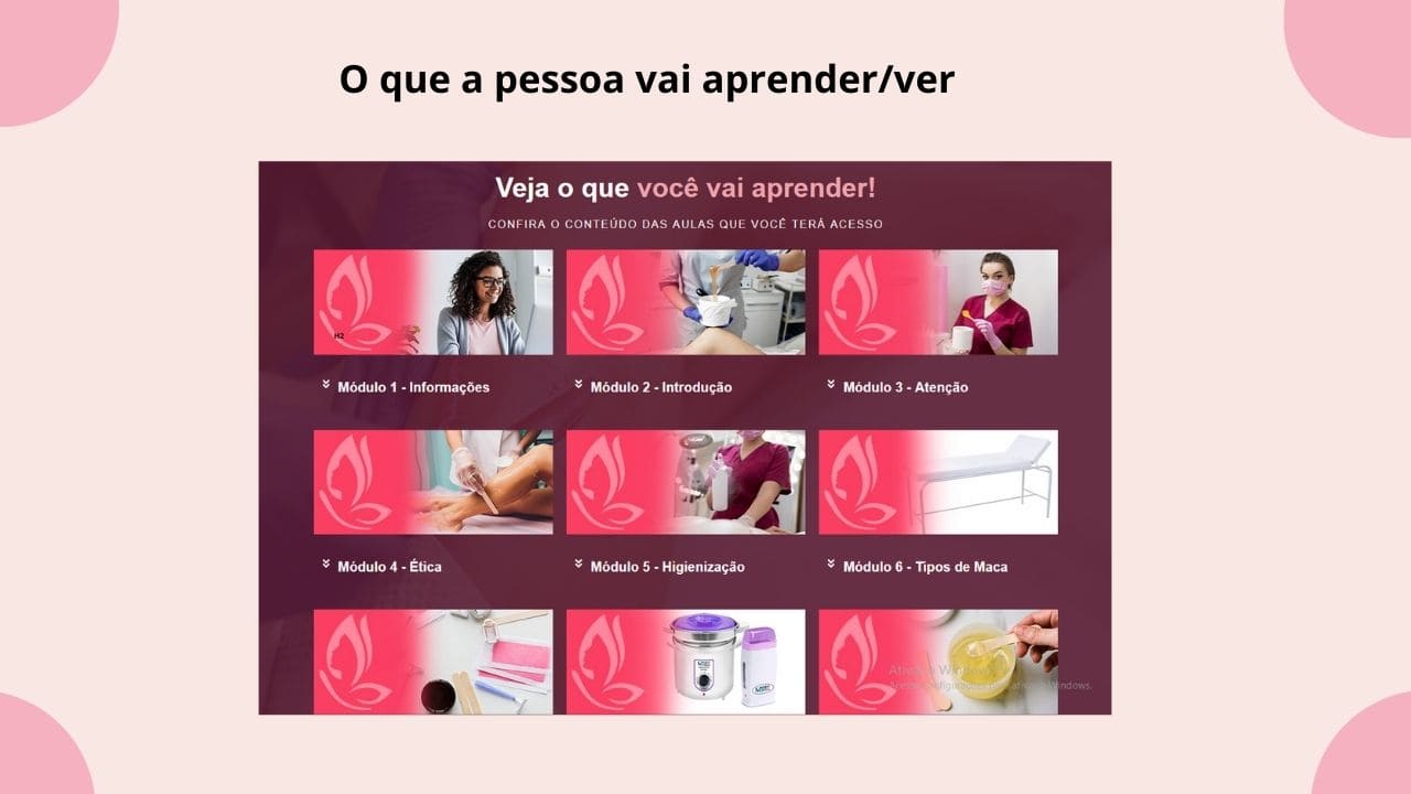 Descrição do que a pessoa verá e aprenderá no vídeo.