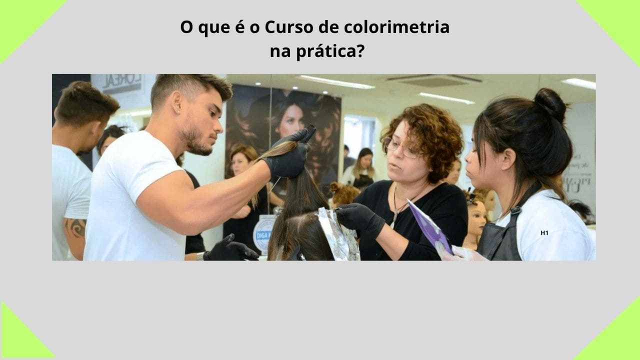 O curso de colorimetria na prática é uma formação que ensina, de forma aplicada, como identificar, combinar e utilizar cores corretamente, especialmente em áreas como cabelo, maquiagem ou design, permitindo alcançar resultados harmoniosos e profissionais por meio do entendimento da teoria das cores e sua aplicação no dia a dia.