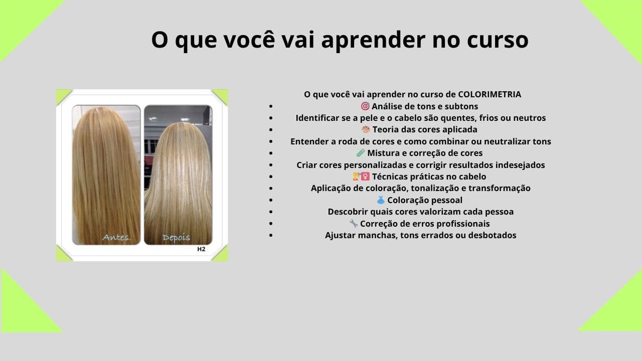Neste curso, você vai aprender de forma prática e objetiva os principais conceitos e técnicas essenciais para desenvolver suas habilidades, entender melhor o processo e aplicar o conhecimento com segurança e resultados profissionais.
