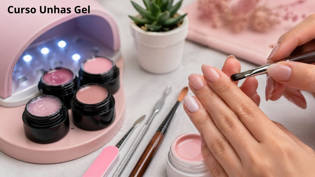 Curso de unhas em gel GEL Class com foco em técnicas profissionais e acabamento de alta qualidade