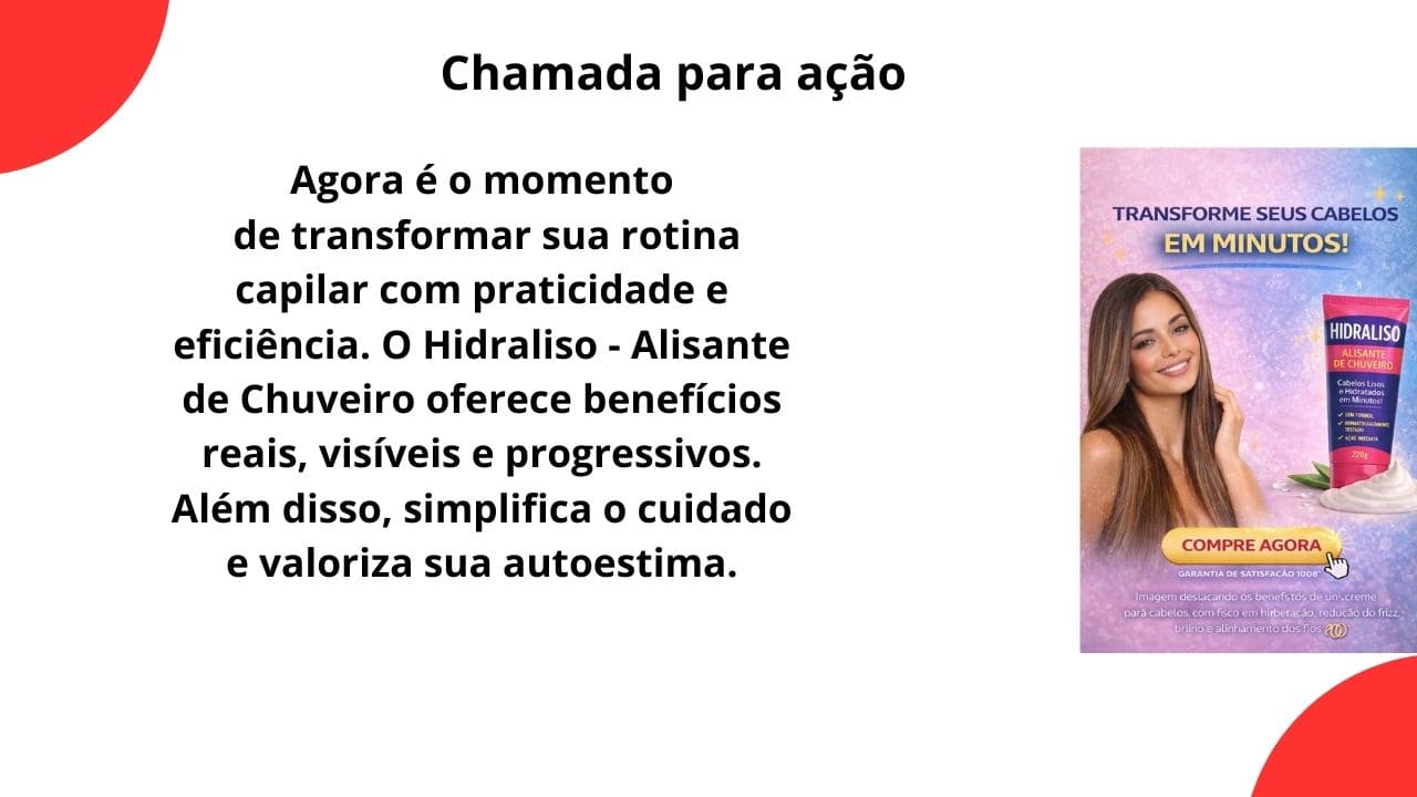 Seção com botão ou orientação incentivando o usuário a realizar uma ação, como comprar, cadastrar-se ou saber mais.
