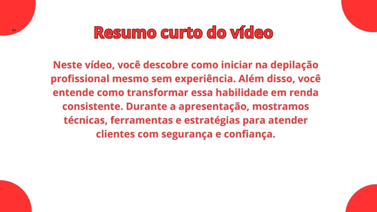 Curso completo de Depilação Profissional com técnicas atualizadas, práticas seguras e certificação para atuar na área da estética