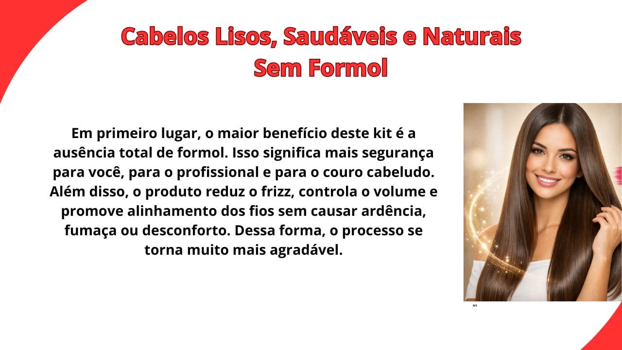 Kit Progressiva Free Bonequinha Escandalosa com fórmula sem formol, ideal para alisar os cabelos, reduzir o frizz e proporcionar brilho e maciez.