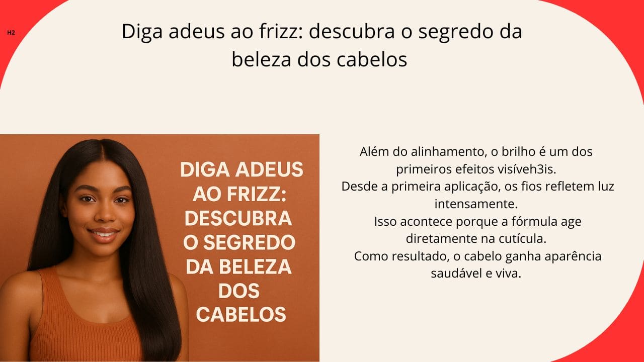Cabelos lisos, alinhados e sem frizz, revelando o segredo da beleza capilar com tratamento profissional.”