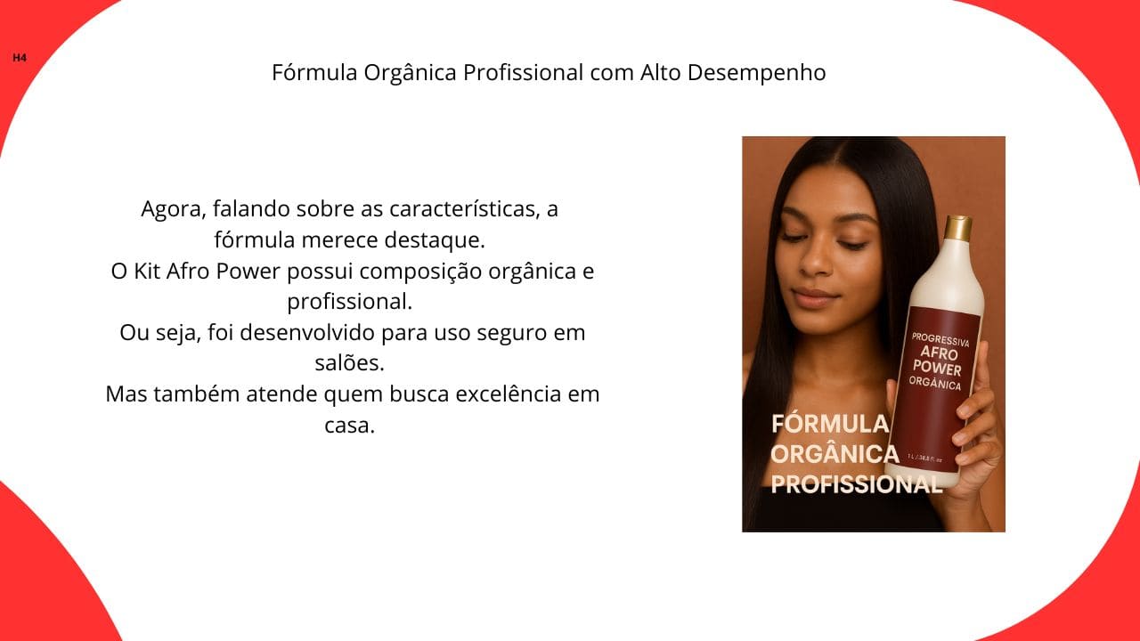 “Fórmula orgânica profissional de alto desempenho desenvolvida para alisamento eficaz e tratamento profundo