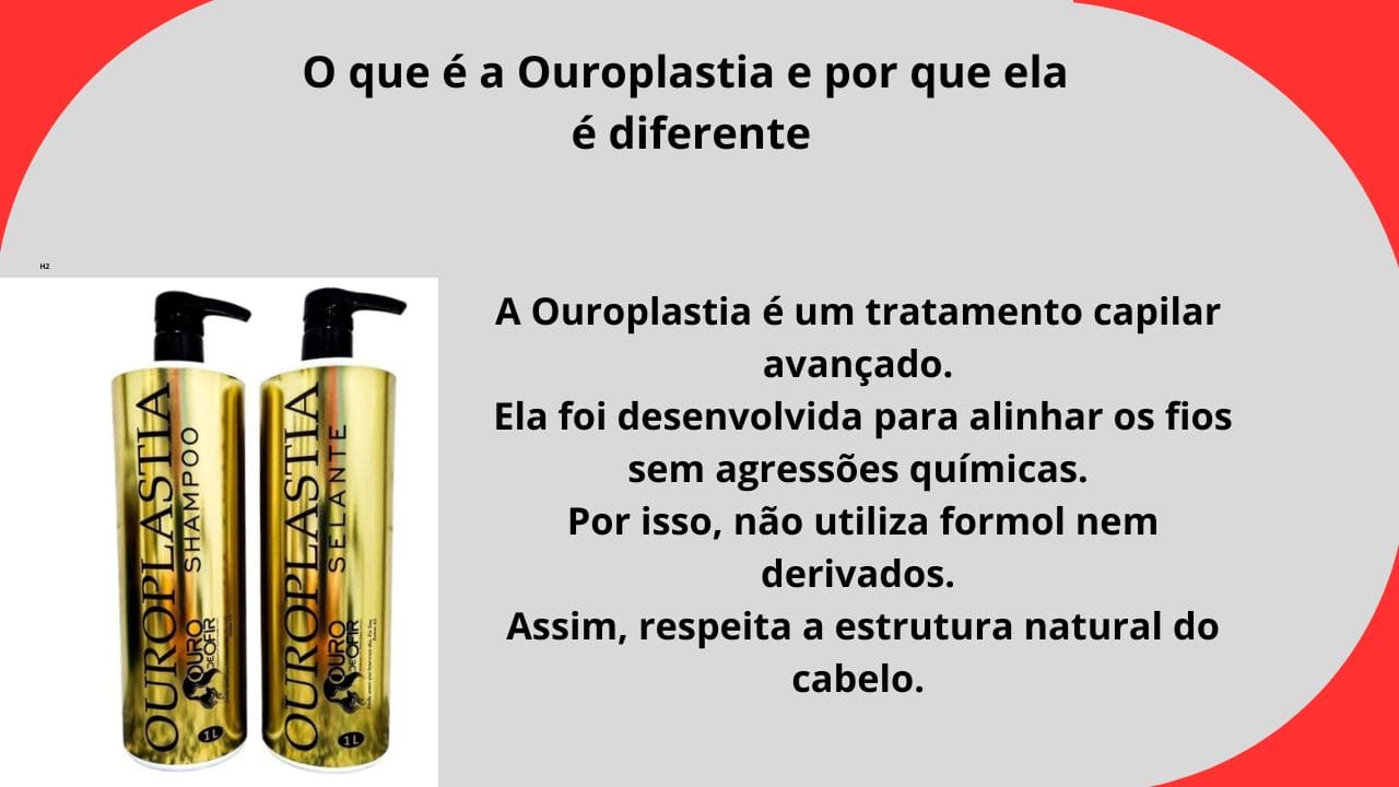 Ilustração de cabelo saudável e brilhante representando o tratamento capilar de ouroplastia sem formol.