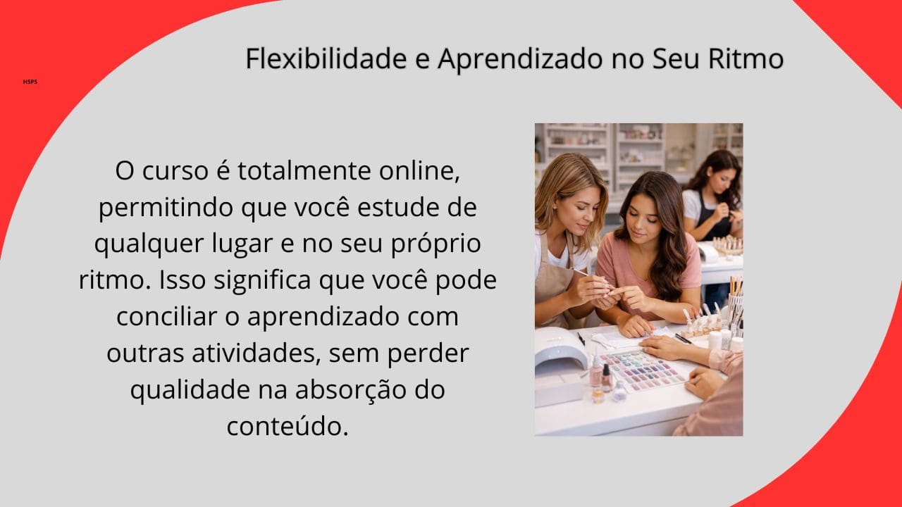 Pessoas aprendendo design de unhas, praticando técnicas de nail art em um ambiente de estudo.