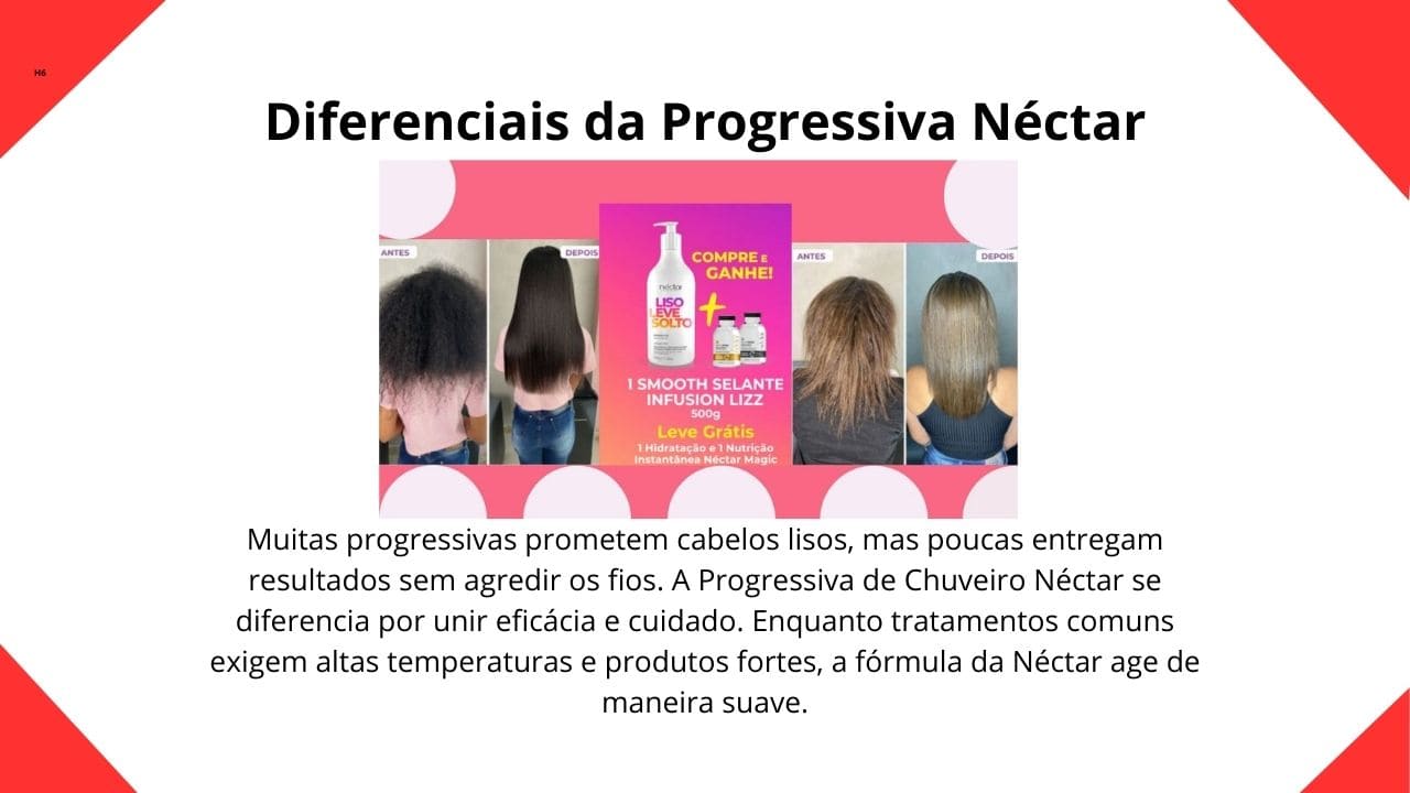 Produto Progressiva Néctar em destaque, representando tecnologia, cuidado e resultados eficazes para os fios.