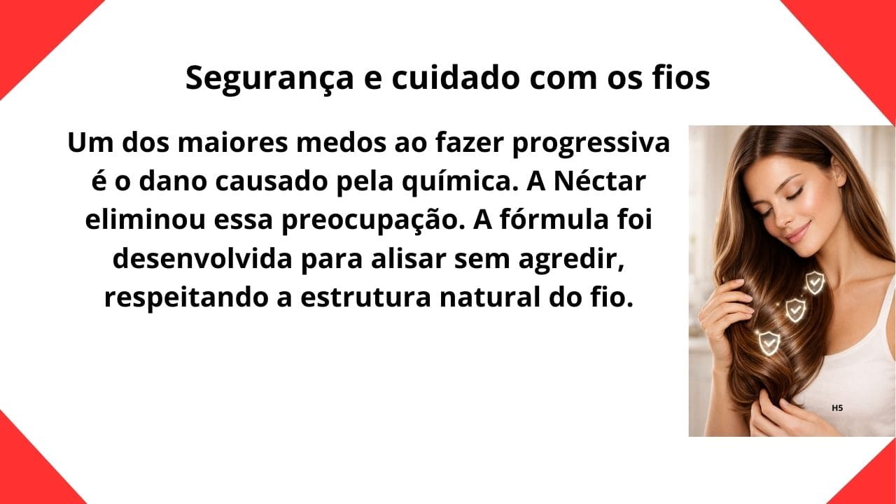  Cabelos saudáveis e bem cuidados, demonstrando proteção e suavidade nos fios.