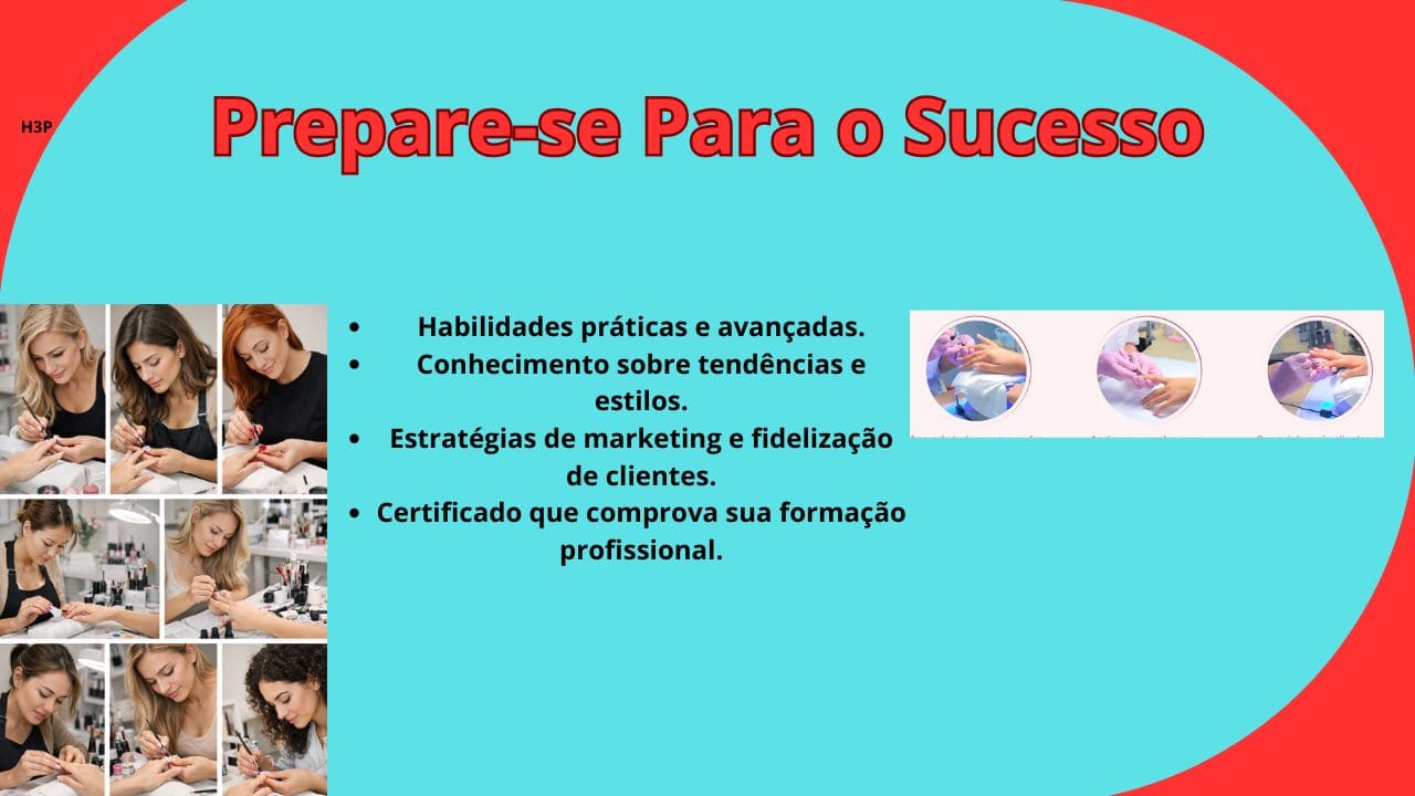 Imagem de uma designer de unhas atendendo uma cliente em um ambiente profissional e bem organizado.