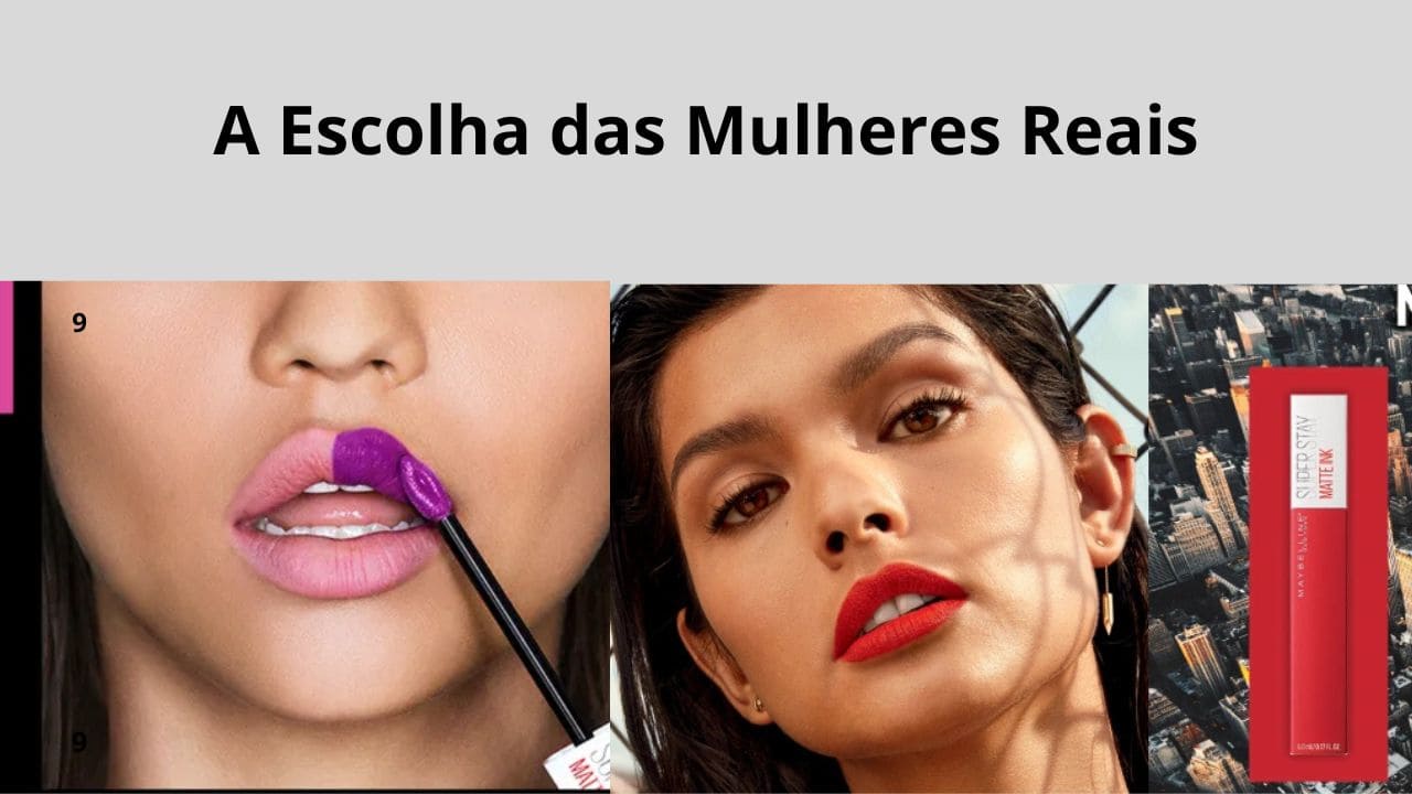 Mulheres reais de diferentes estilos e tons de pele usando batom matte, representando diversidade e autenticidade.