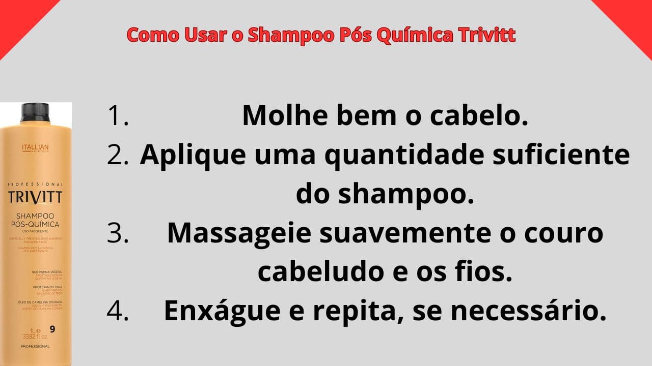imagem de Aprenda a Aplicar o Shampoo Trivitt da Maneira Certa
