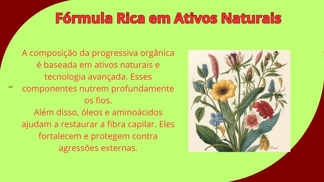 Fórmula rica em ativos naturais para tratamento capilar, proporcionando nutrição profunda, fortalecimento dos fios e brilho intenso.
