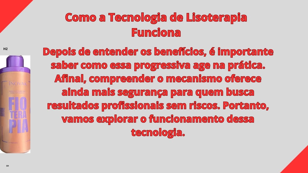 Ilustração do processo de Lisoterapia atuando na fibra capilar, alinhando os fios e promovendo alisamento com tratamento profundo.