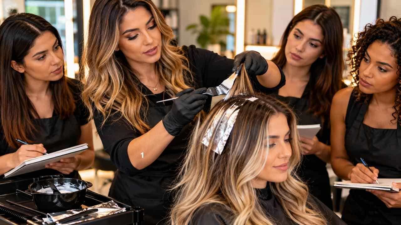 Curso de Mechas Express com aprendizado de técnicas de mechas e iluminação capilar 
