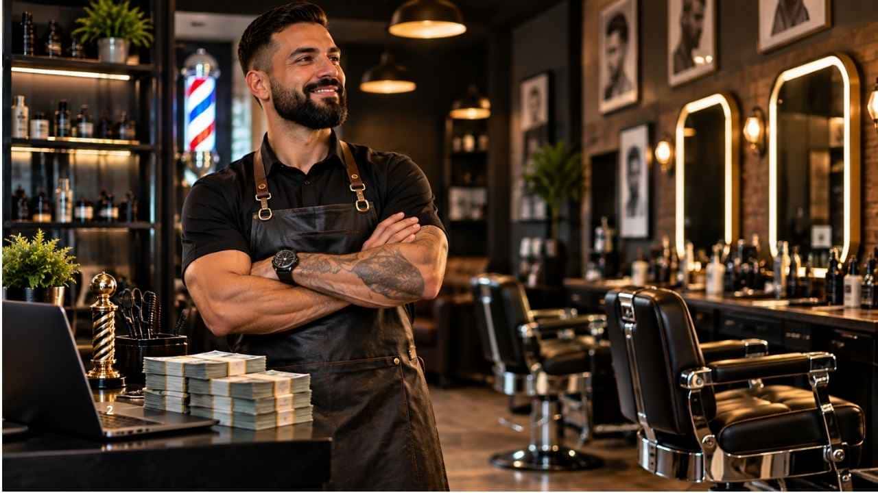 Quanto ganha um barbeiro dono de barbearia profissional