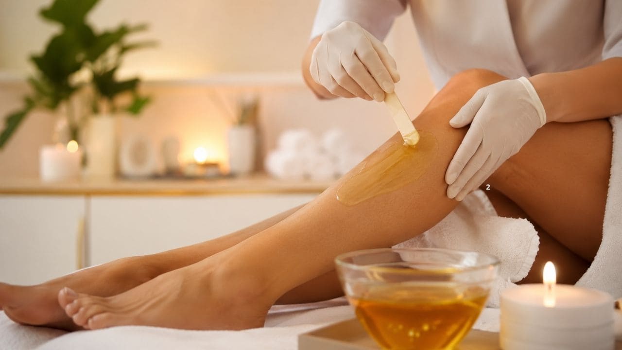 imagem de como a depilação com Cera se Tornou Uma Técnicas Mais Valorizadas Profissional realizando depilação com cera em ambiente estético, demonstrando uma das técnicas de remoção de pelos mais valorizadas pela sua eficiência e durabilidade.