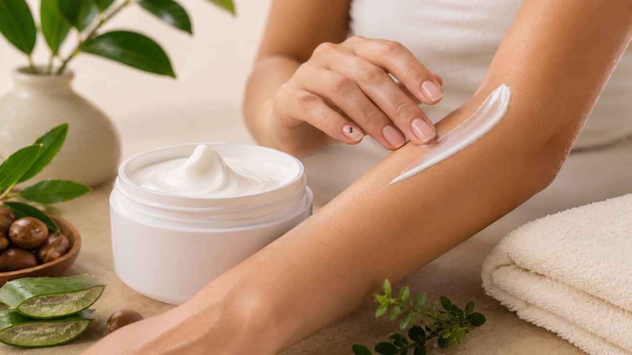 imagem da explicaão dos Resultados Relatados por Usuários Resultados do Creme Hidratante Natuphil na hidratação e aparência da pele