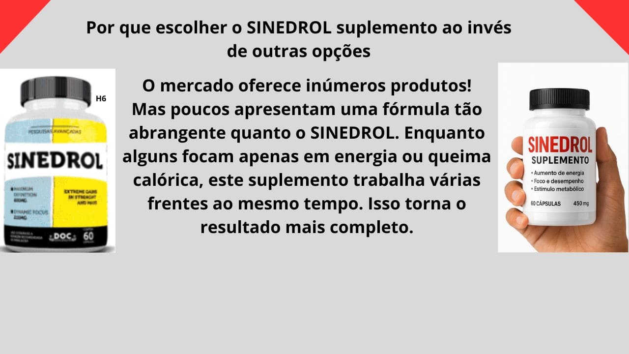 imagem  que torna o SINEDROL a melhor escolha entre os suplementos disponíveis
