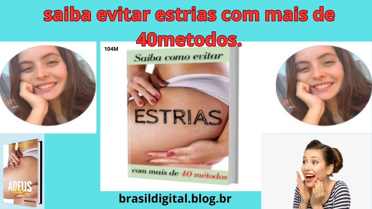  Há muitas razões pelas quais as estrias podem se desenvolver, desde mudanças na dieta, fatores físicos e até ambientais. Assim, conhecendo  as suas causas, podemos utilizar diferentes métodos para combater e previnir.
 Dessa maneira, desenvolvemos esse e-book com o propósito de ajudar você a ter um corpo saudável e livre de estrias.
 Entenda o que são as estrias e como elas são formadas,
Formas de evitar o aparecimento de estrias,

Métodos Naturias  para evitar o aparecimento de estrias e combatê-las,
Conheça mais de 40 métodos ,

