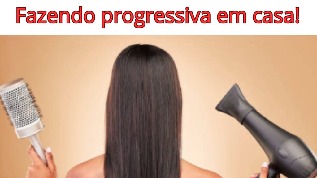 Kit de produtos utilizado no curso de escova progressiva em casa.