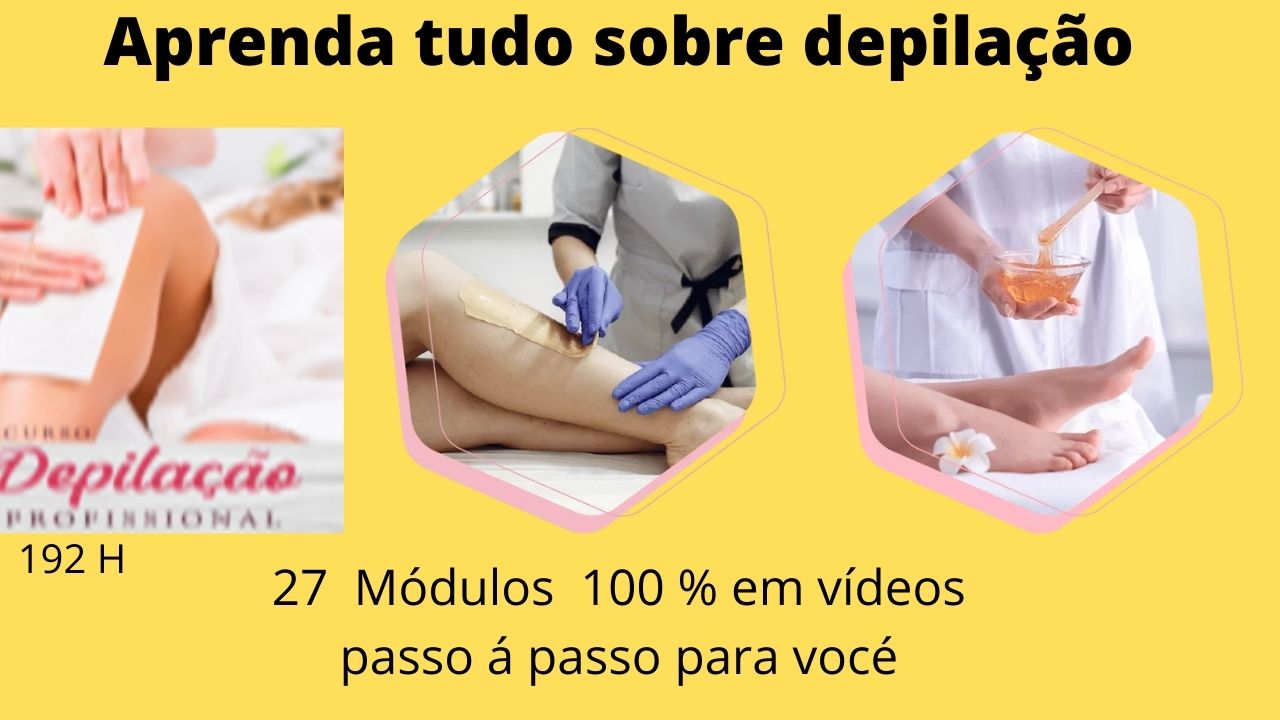 Curso de depilação profissional com aprendizado completo de técnicas, cuidados com a pele e atendimento ao cliente.