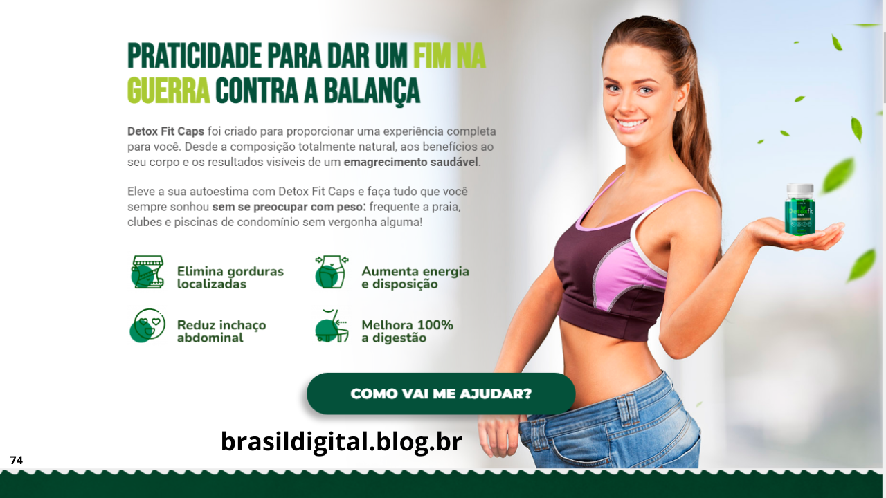 DETOX FIT CAPS Reduz ou inchaço. Queima gordura. Acelera o metabolismo. Reduz ou apetite;Formula do produto! Contem ,Psyllium, cromo , acafeina Oque psyllium faz Auxilia no controle da glicemia, pois suas fibras retardam a absorção do açúcar pelo corpo