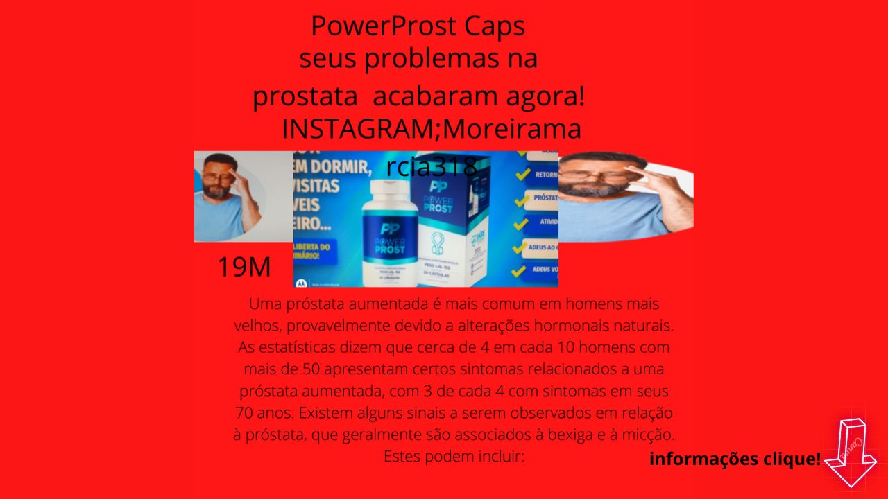 Uma próstata aumentada é mais comum em homens mais velhos, provavelmente devido a alterações hormonais naturais. As estatísticas dizem que cerca de 4 em cada 10 homens com mais de 50 apresentam certos sintomas relacionados a uma próstata aumentada, com 3 de cada 4 com sintomas em seus 70 anos. Existem alguns sinais a serem observados em relação à próstata, que geralmente são associados à bexiga e à micção. Estes podem incluir: CONHEÇA O POWERPROST!