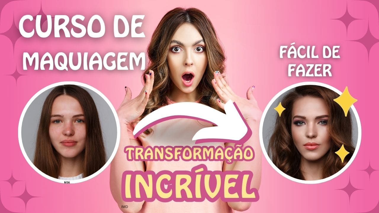 Curso de maquiagem profissional completo para iniciantes e avançados com técnicas passo a passo