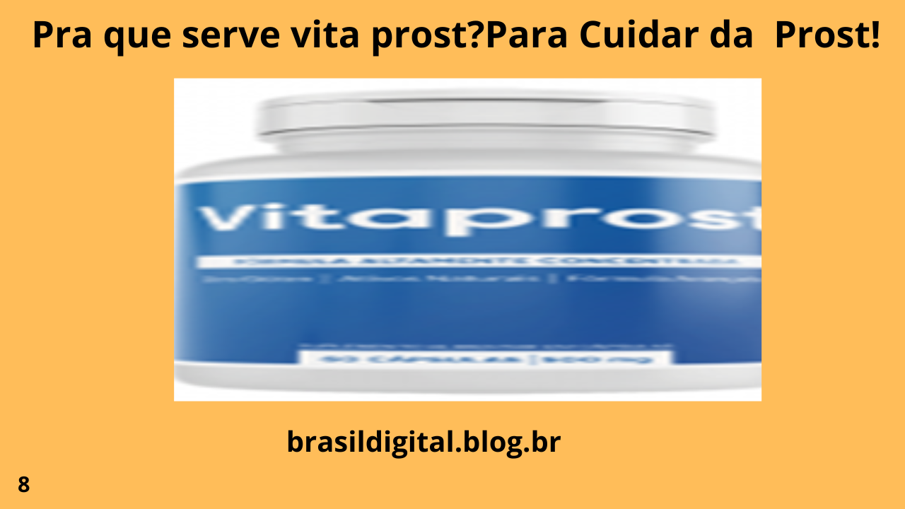 Pra que serve vita prost Cuidar da Prost Vita prost é um comprimido azul que foi feito para resolver problemas de ejaculação precoce e disfunção erétil. Mas mesmo sendo para isso, o vita prost tem efeitos colaterais, como por exemplo pode levar a taquicardia, dores de cabeça, náusea, ondas de calor e tontura