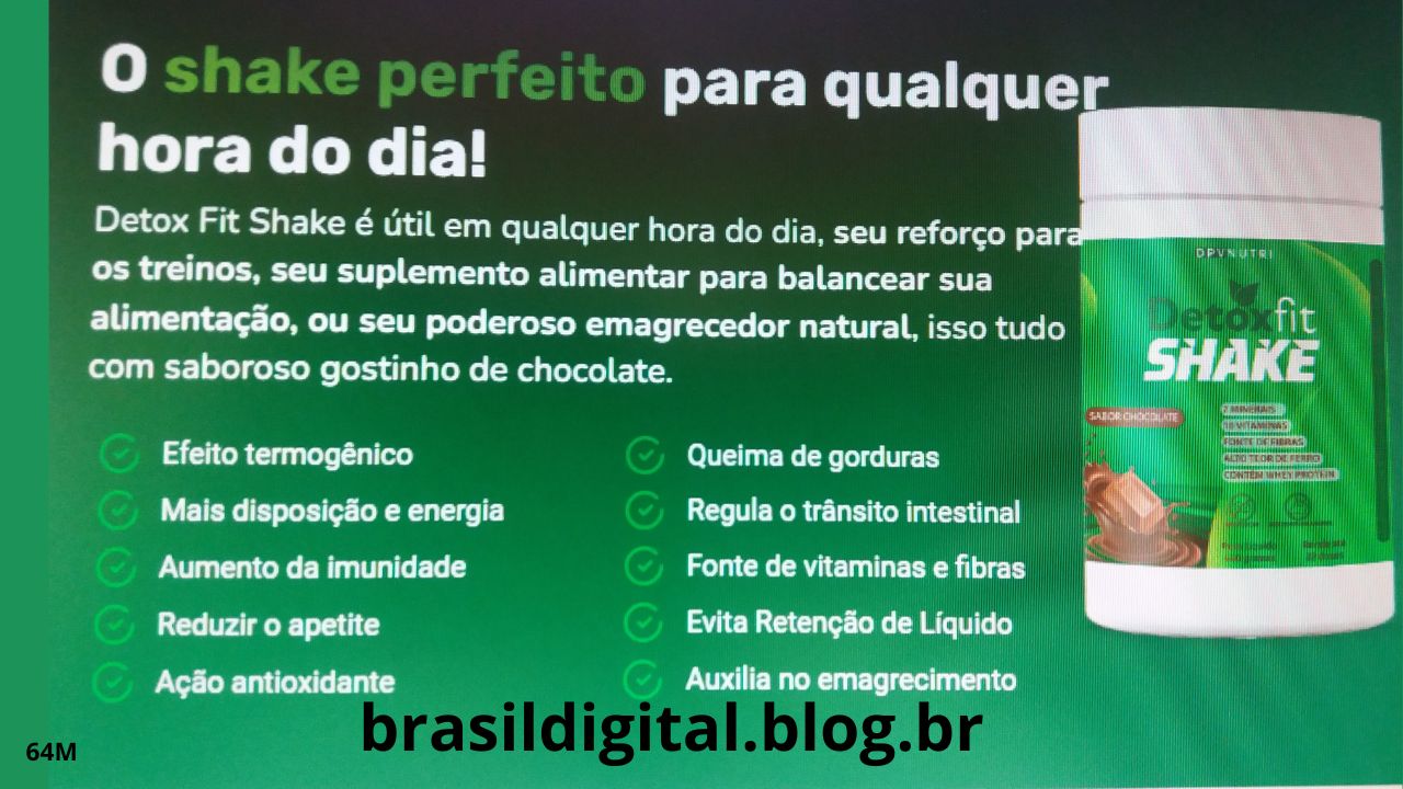 benefícios. principais do detox Sheik e ligasse sacia a fome EA compulsão por doces em alguma intestino melhor no aspecto EA textura da sua pele. controlar. a ansiedade acelera. Detox shake funciona e ele foi feite para provocar um emagrecimento