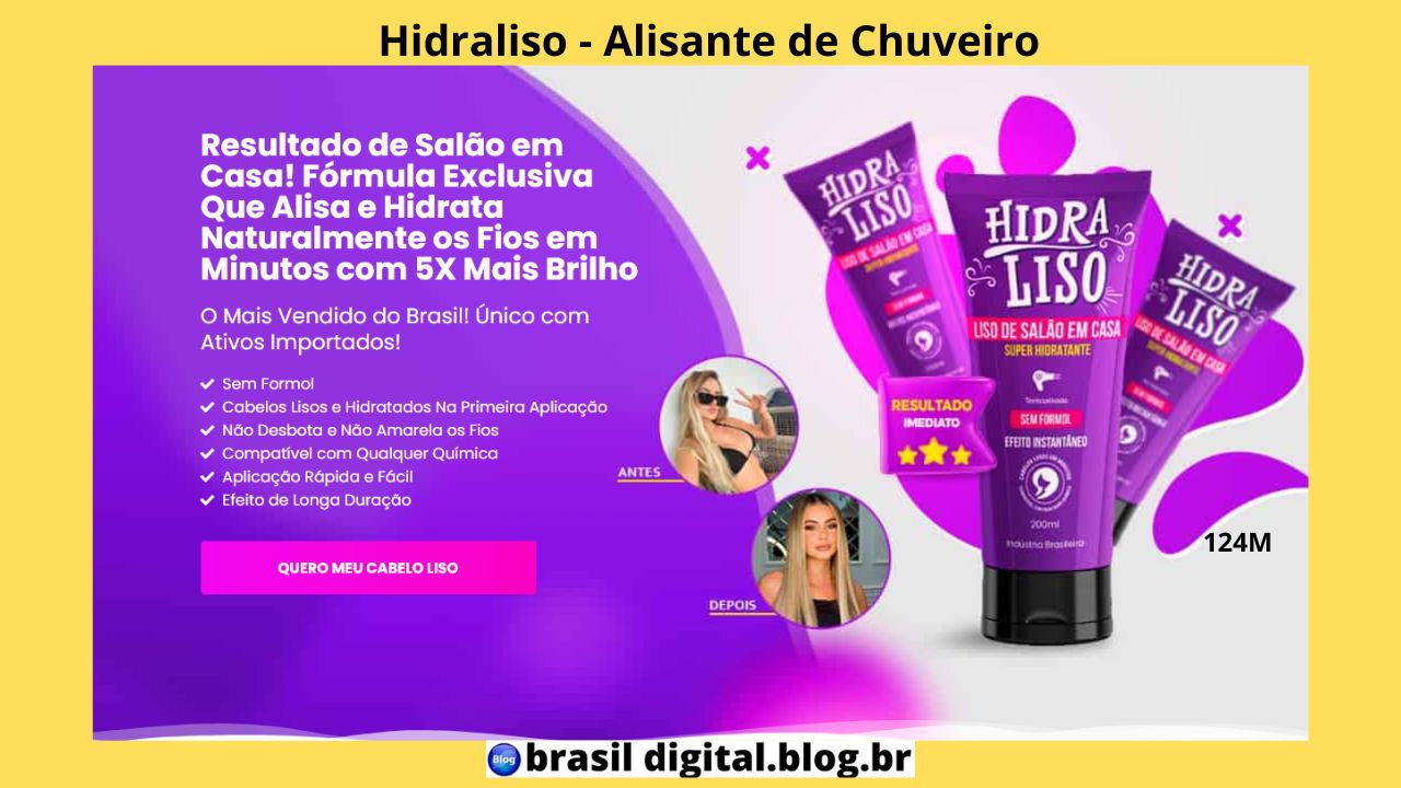 O Hidraliso é o único produto que possui um blend de ativos capaz de realinhar a fibra capilar, deixando as cutículas dos fios protegidas e seladas eliminando danos ou frizz. Nossa fórmula contém um composto Hidralisado condicionante que hidrata intensamente, dando emoliência, leveza e maciez, tratando os fios de dentro para fora.