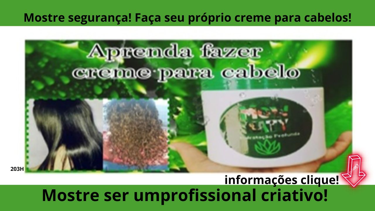 Curso- aprenda fazer creme para cabelo Liso e cacheado Soltura dos Ele tem como função deixar os cachos mais definidos e soltos, diminuindo o volume e dando mais movimento aos fios. Portanto, é um procedimento indicado para quem não quer abrir mão da curvatura dos cabelos.