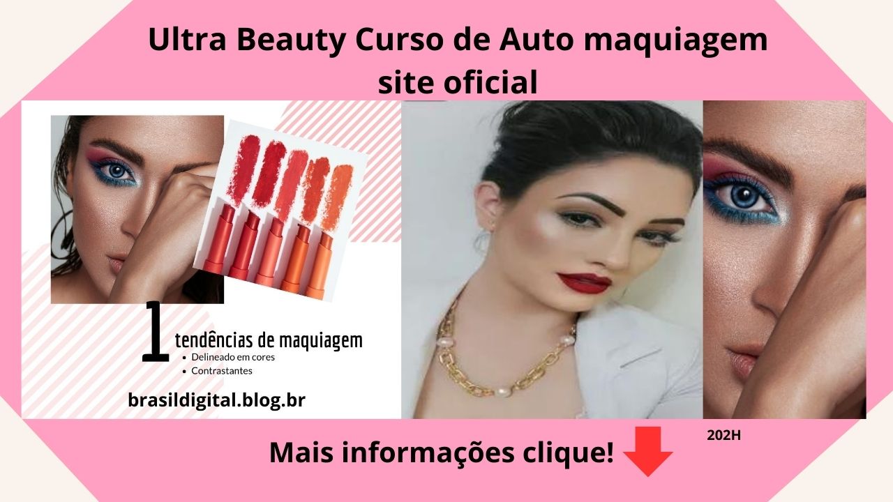 OUltra Beauty Curso de Maquiagem Online foi criado para te proporcionar beleza, aumentando sua auto-estima para estar sempre pronta para qualquer ambiente onde estiver.
Usando técnicas profissionais, de uma maneira fácil e rápida, você estará apta para além de ficar linda e maravilhosa, sentir orgulho da mulher que sempre sonhou ser, que nasceu para brilhar, conquistar e realizar.
Garantia de 7 dias,Certificado de conclusão .Acesso pelo Hotmart Sparkle	
0 aulas e 10 horas de conteúdo original
Você já parou para pensar quanto vale a tua autoestima e principalmente a tua Imagem Pessoal?
A nossa imagem vai muito além da visão que nós temos sobre nós mesmos!
