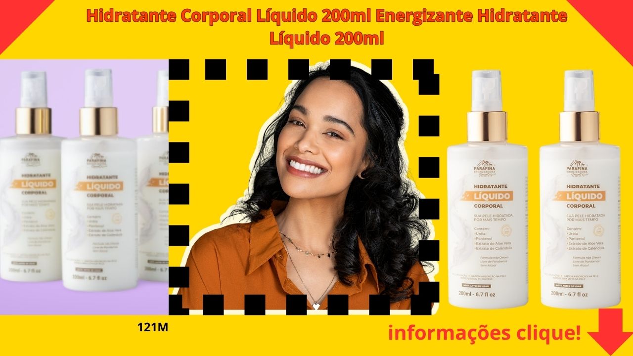 
A aplicação do Hidratante Líquido Corporal 200ml é em spray, uma novidade no mercado brasileiro.
Você não precisa ficar mais esperando aqueles minutos intermináveis para o hidratante secar na pele após o banho.
 Buscamos proporcionar para você uma aplicação mais rápida, de fácil absorção e que reequilibra o PH natural da pele, auxiliando na restauração da barreira protetora da pele por mais tempo.
