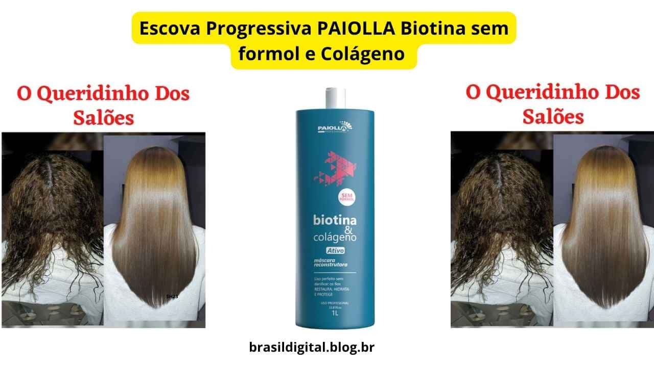Escova Progressiva PAIOLLA Biotina sem formol e com colágeno