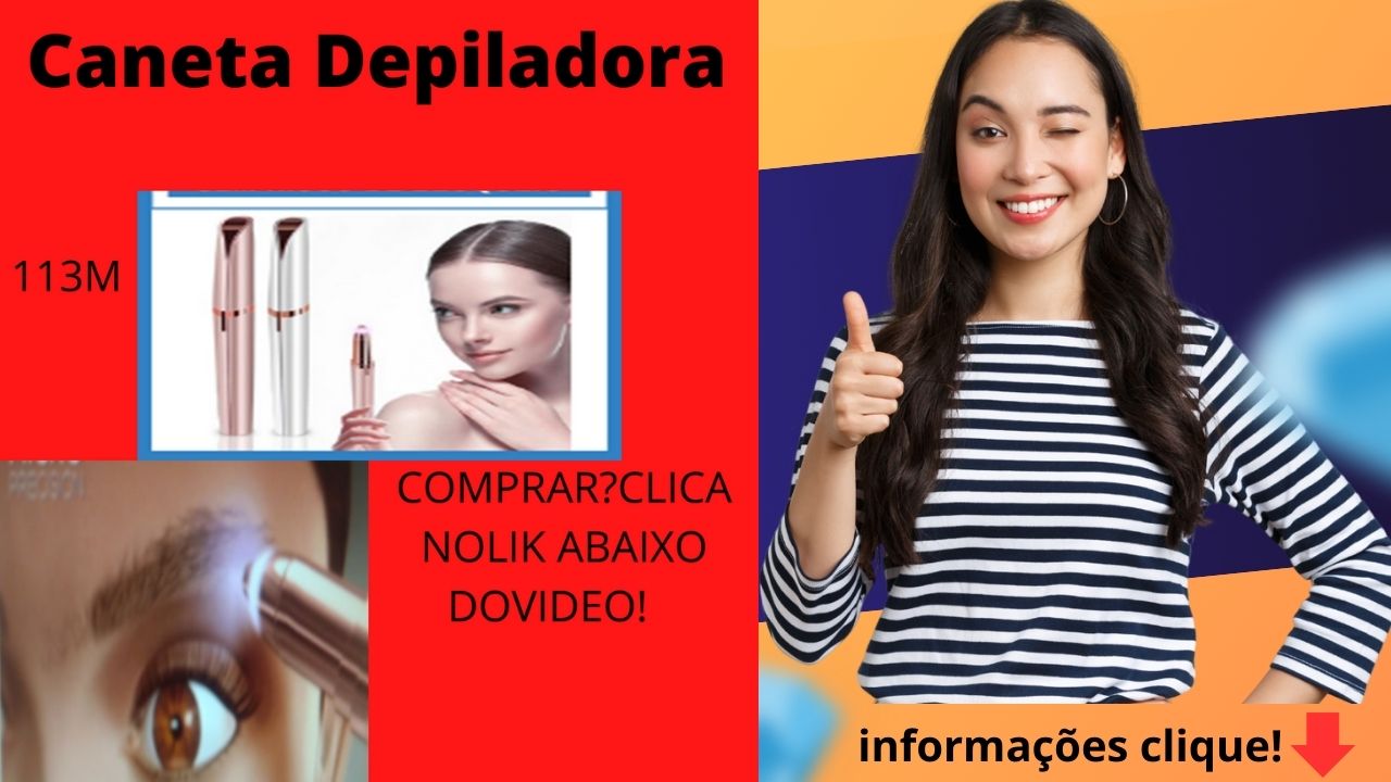 A MELHOR AMIGA DE SUA ESTÉTICA E AUTOESTIMA É impossível nos sentir bem quando sabemos que temos alguns pelos ‘nem um pouco atraentes’ em nosso rosto, não é mesmo? Não tem autoestima que aguente. Dificilmente conseguimos encarar as pessoas olho no olho com medo de que notem estes pelos que atrapalham nossa estética. É exatamente por isso que a Caneta Depiladora é a solução definitiva para estes problemas, já que por ser compacta e discreta passará a ser sua melhor amiga nestes momentos.