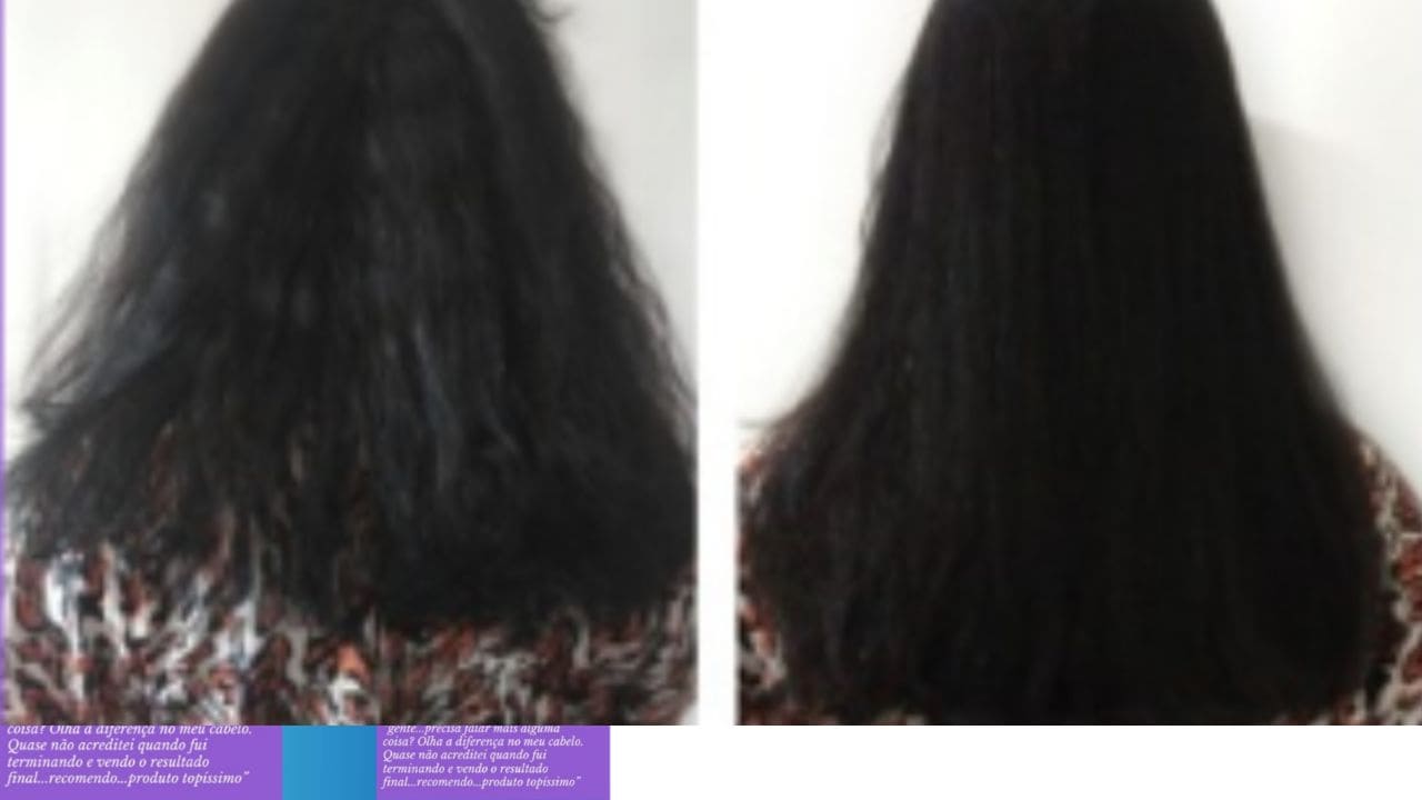 Cabelo brilhante e liso após ESCOVA PROGRESSIVA LISS PERFECT"