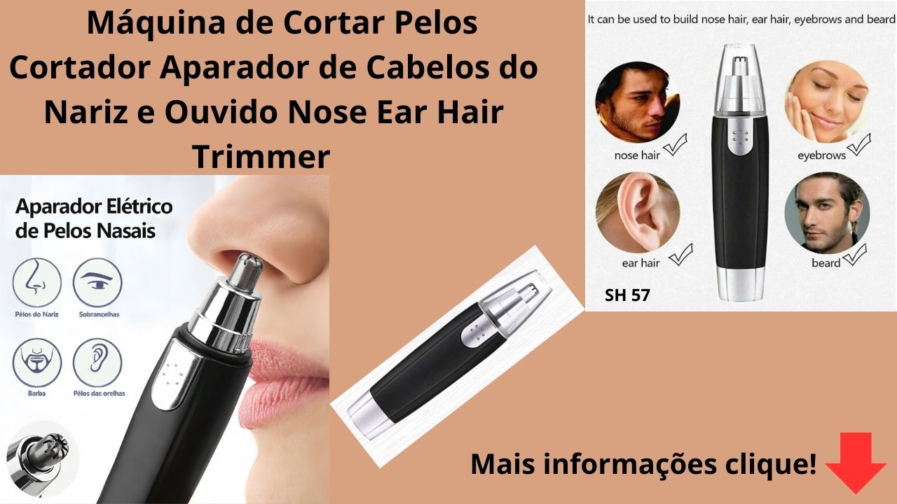  Máquina de Cortar Pelos Cortador Aparador de Cabelos do Nariz e Ouvido Nose Ear Hair Trimmer!
👃 Cabeça de Corte em Arco Tridimensional: Não agride a cavidade nasal, garantindo um uso confortável e seguro.
🔄 Rotação de 360 Graus: Capta pelos longos em qualquer direção eficientemente.
💦 Design à Prova D'Água: Permite uso a seco ou molhado, mantendo a higiene.
✅ Lâmina Curva Hipoalergênica de Aço Inoxidável: Ideal para ambos os sexos.
🔇 Design Leve e Portátil: Perfeito para viagens, mantendo a aparência sempre impecável!
Inclui tampa transparente para proteger a lâmina, prolongando sua vida útil.
Interruptor deslizante de borracha para ligar/desligar, fácil e seguro de usar.
Alimentação: Necessita de 1 pilha AA (não inclusa).
Adquira agora e garanta uma solução prática e higiênica para o cuidado diário!
