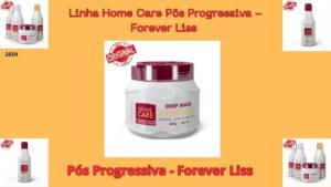 Forever Liss Kit Home Care Pós Progressiva é indicado para uso diário, pois repõe substâncias necessárias para saúde dos fios que se perderam durante os tratamentos de processos químicos, atua preenchendo a porosidade da fibra, controlando o volume e devolvendo flexibilidade e maciez aos cabelos, evitando a formação de pontas duplas. Age recuperando totalmente promovendo brilho e força. Além do seu sistema UV que protege os cabelos contra as agressões térmicas do sol, constante como o uso de pranchas e secadores. O Kit Forever Liss Home Care Pós Progressiva prolonga o resultado da Progressiva, Botox ou Selagem nos Cabelos.