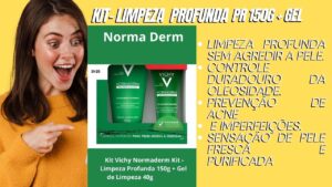 Kit Vichy Normaderm - Limpeza Profunda 150g + Gel é um conjunto desenvolvido para o cuidado diário da pele oleosa e com tendência à acne. O kit oferece uma solução eficaz para quem busca controlar a oleosidade, reduzir imperfeições e limpar profundamente a pele sem causar ressecamento.