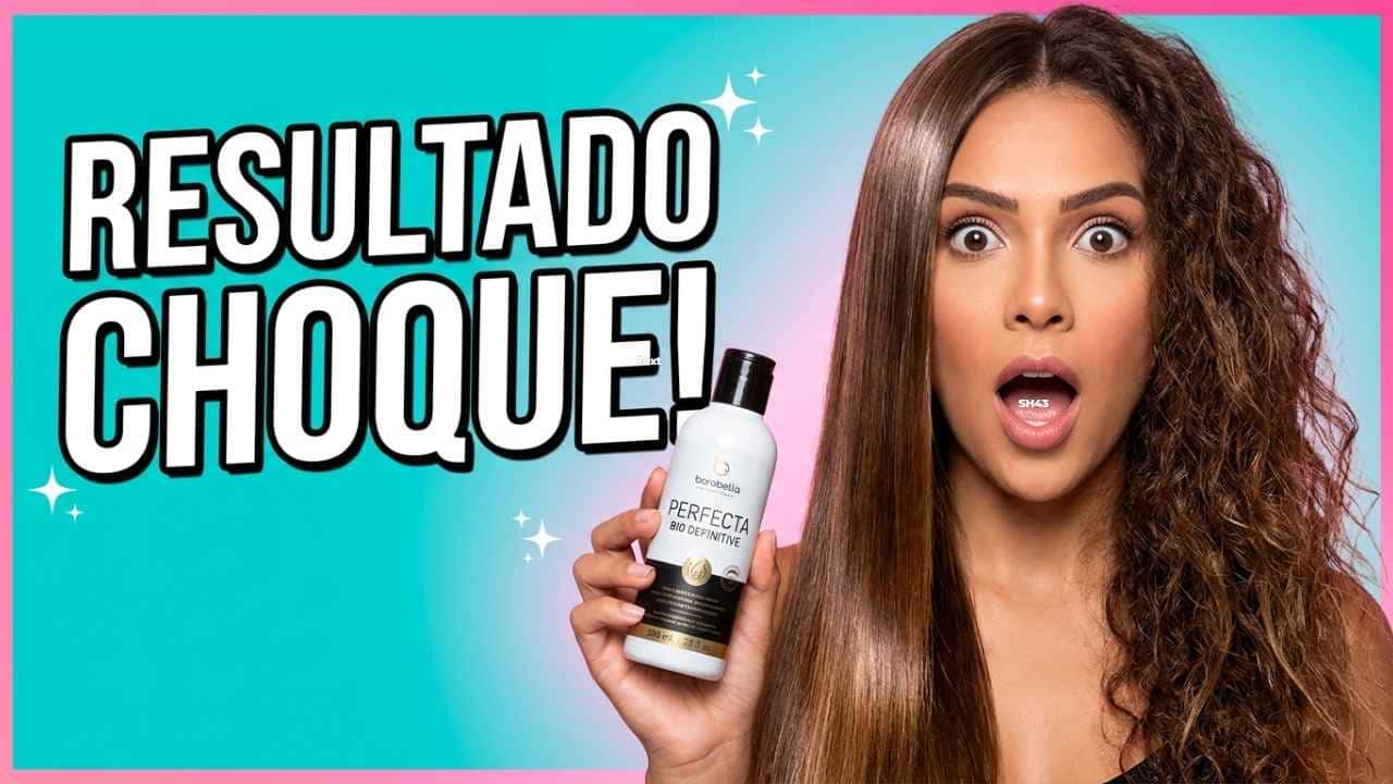 Progressiva Borabella Perfecta Bio Definitive para alinhamento e redução de volume dos cabelos.
