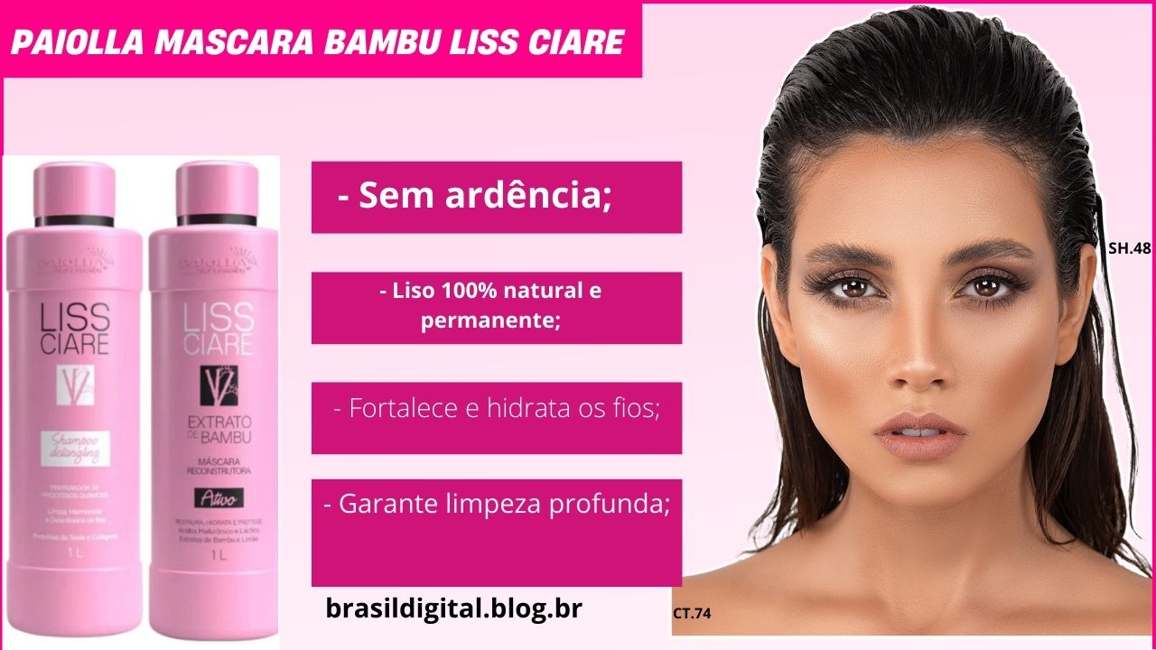 A Máscara Reconstrutora Liss Ciare Bambu foi desenvolvida para auxiliar no tratamento dos fios, hidratando e reconstruindo.
Toda a fibra capilar.
Sua composição à base de aminoácidos, Triboxyl AAC*,
Oque seria Triboxyl AAC*, ?E um complexo natural utilizado
E Um produto cosméticos, particularmente em tratamentos capilares!