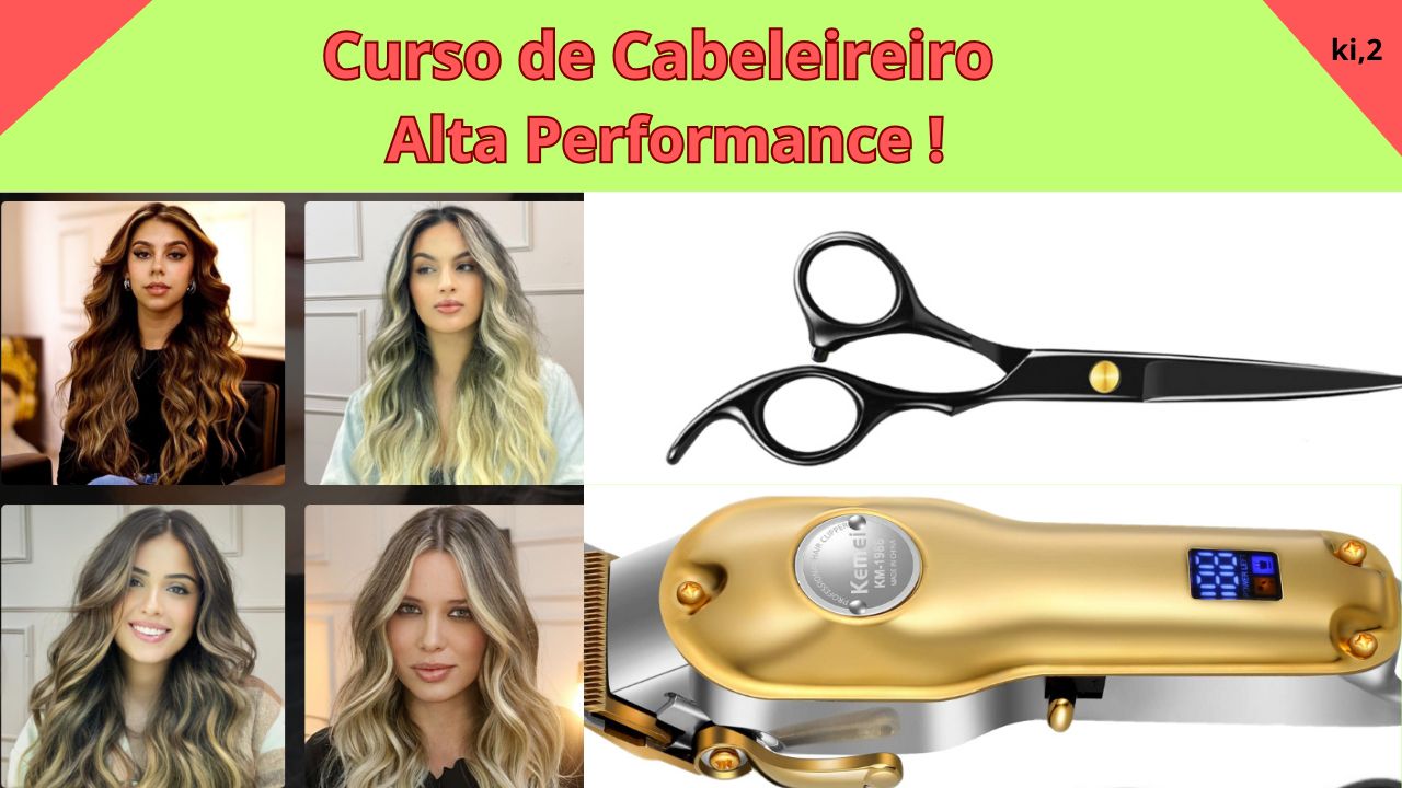 Cabeleireiro Alta Performance – O Treinamento que Vai Levar Sua Carreira ao Próximo Nível! 💼💇‍♀️ Você é cabeleireiro e sente que está estagnado, que poderia faturar mais, atrair melhores clientes e entregar resultados incríveis com confiança? Então este programa é pra você. O Cabeleireiro Alta Performance