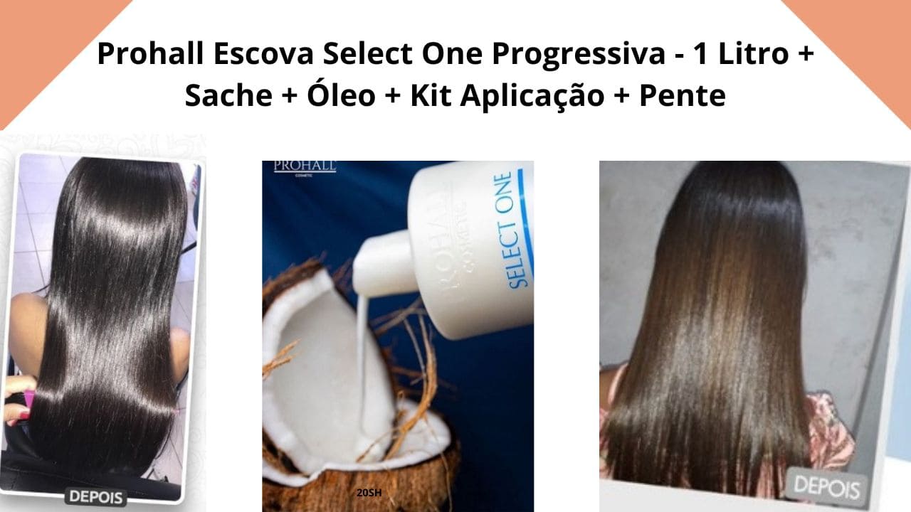 imagem de Tratamento capilar Prohall – alisamento e reconstrução em uma única aplicaçãoresumtado